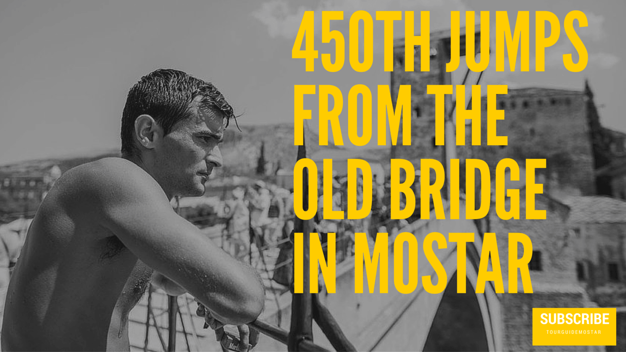 On Sunday, the 31st of July 2016, the 450th jumps from the Old Bridge in Mostar will be held in the period from 4 pm to 6 pm. Like every year, this will be a spectacle for those who love the adrenaline, and tens of thousands of spectators are expected on the banks of the Neretva River. Winner in jumping on the head last year was Lorens Listo, while victory in the jumps on the feet went to Adis Boskailo. That was Listoâ€™s 9th victory. Participants are jumping from a height of 27 meters in the cold Neretva River, which requires both physical and mental preparation, and mostly it takes courage. Minors are jumping with parental consent.