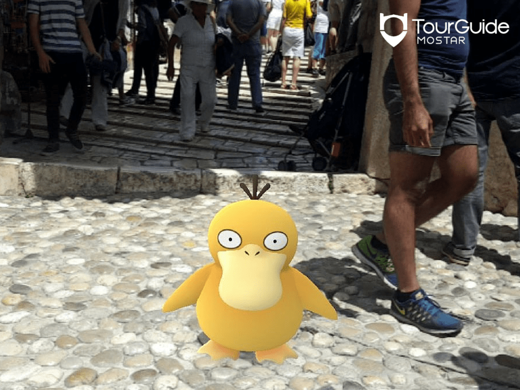 The Old Bridge in Mostar is a popular hangour for Pokemon