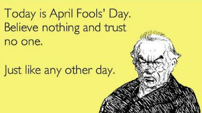 Aprils fool day