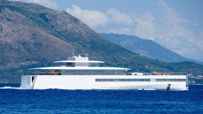 Lauren Powell Jobs in Dubrovnik on the super yacht Venus.