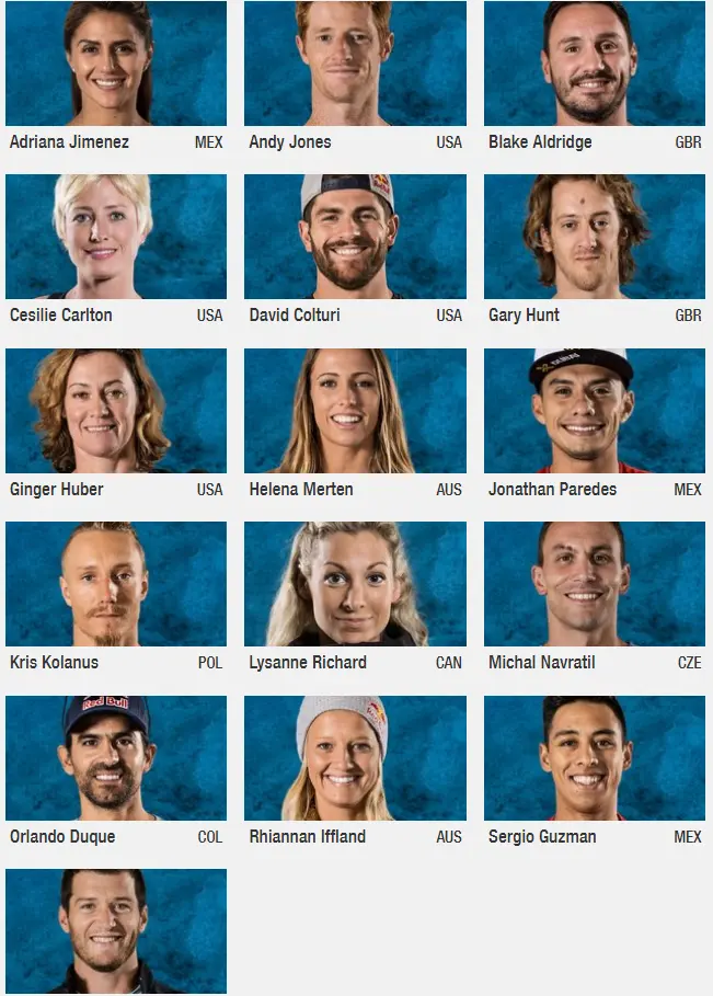 red bull cliff diving divers 2017